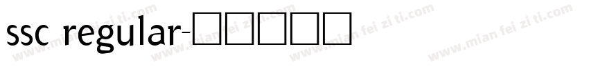 ssc regular字体转换